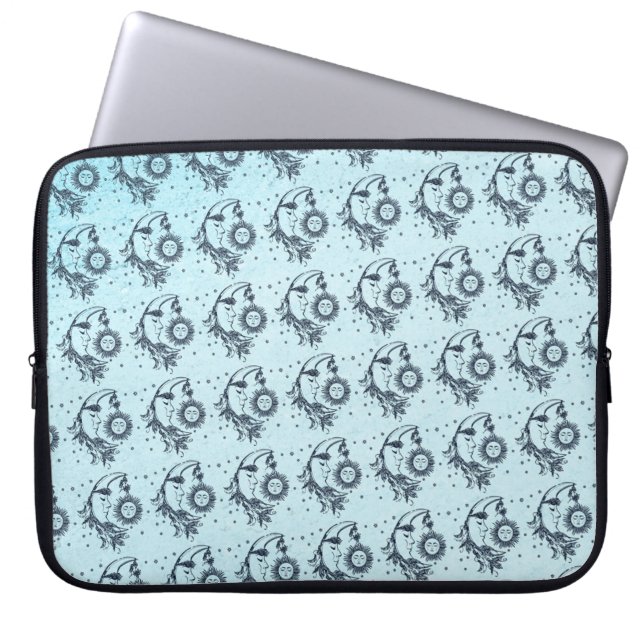 Housse Pour Ordinateur Portable Soleil et Lune (Devant)