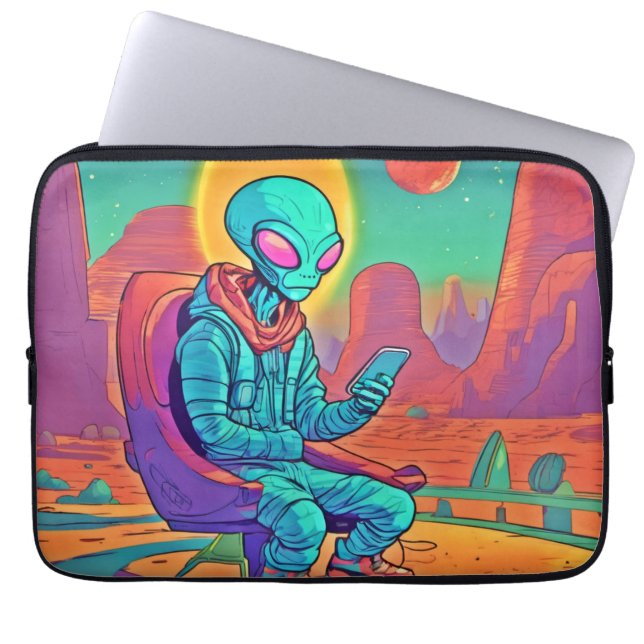 Housse Pour Ordinateur Portable Solitude Alien libérée (Devant)