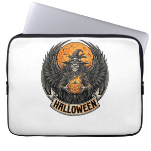 Housse Pour Ordinateur Portable Sorcière d'Halloween gothique vintage