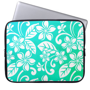 HOUSSE POUR ORDINATEUR PORTABLE SORTIE D'ORDINATEUR PORTABLE ISLAND PLUMERIA (GREE
