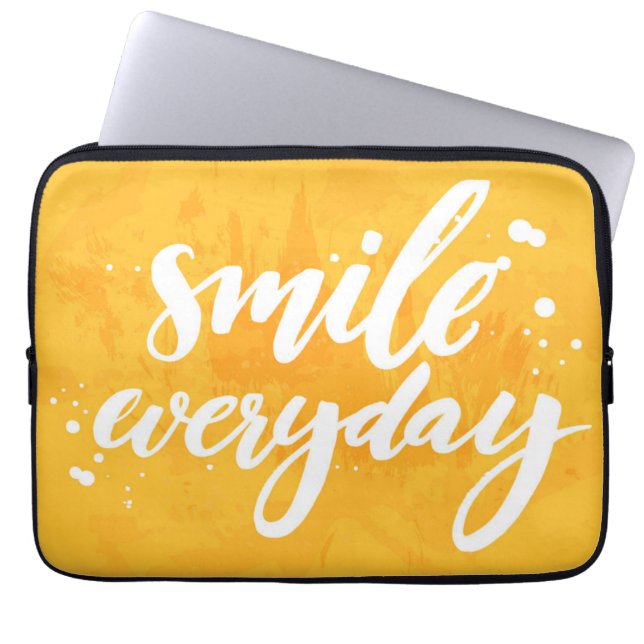 Housse Pour Ordinateur Portable Sourire quotidien (Devant)