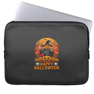 Housse Pour Ordinateur Portable Souris de citrouille effrayante Bonne fête d'Hallo