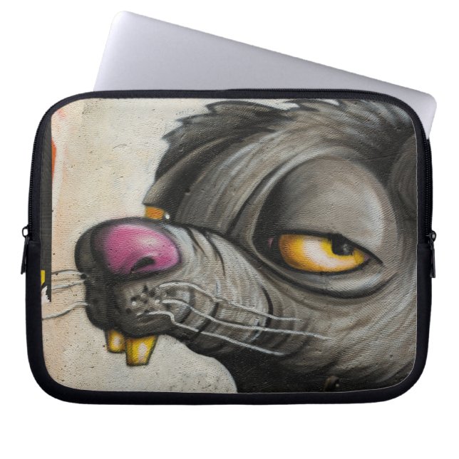 Housse Pour Ordinateur Portable Souris murale Graffiti (Devant)