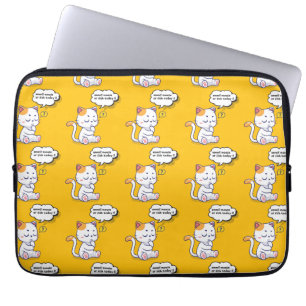 Housse Pour Ordinateur Portable Souris ou poisson ? - animal de compagnie drôle -