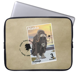 Housse Pour Ordinateur Portable Souvenir du timbre de Muskox