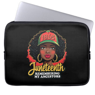 Housse Pour Ordinateur Portable Souvenirs de mes ancêtres Junetdix Mois Noir