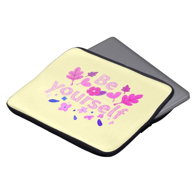 Housse Pour Ordinateur Portable Soyez Motivationnel Phrase (Devant haut)