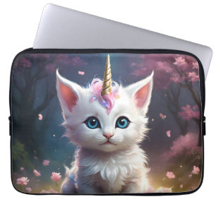 Housse Pour Ordinateur Portable "Sparkle Paws : Le chaton licorne enchanteur"