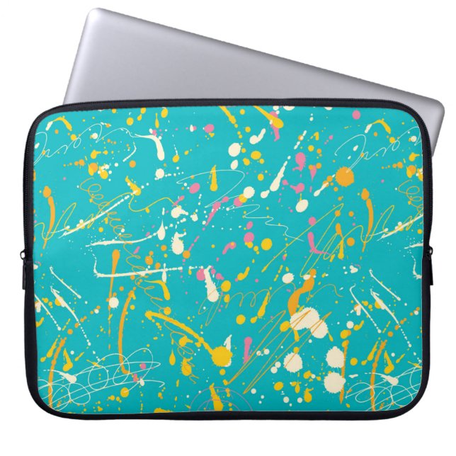 Housse Pour Ordinateur Portable Splash de peinture Abstraite (Devant)