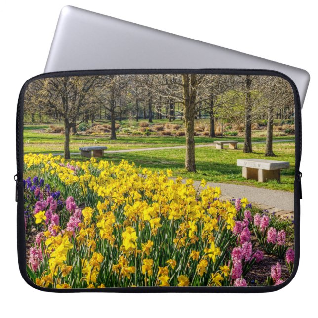 Housse Pour Ordinateur Portable Spring Season Flower Garden (Devant)