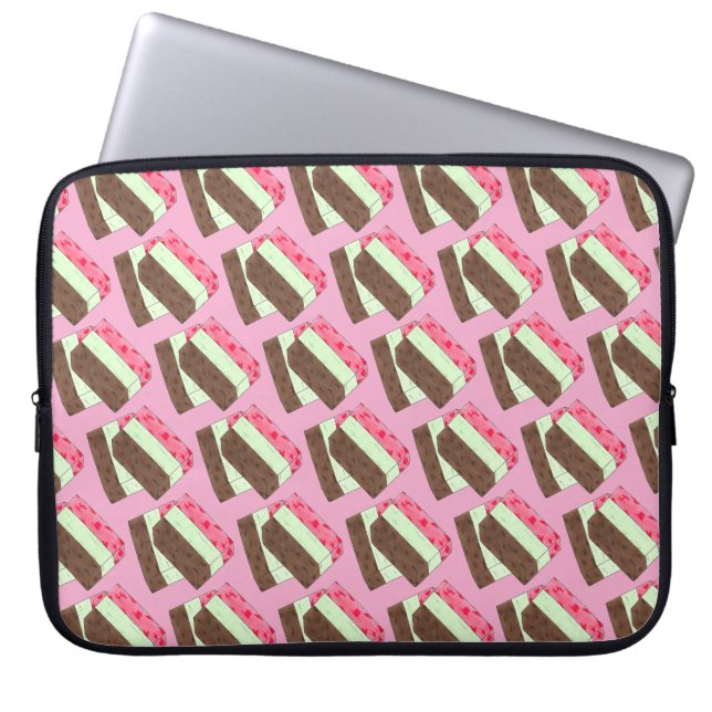 Housse Pour Ordinateur Portable Spumoni Italien Gelato Crème de glace Dessert Spum (Devant)