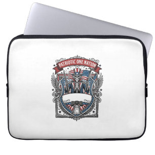 Housse Pour Ordinateur Portable Squelette oncle Sam patriotique sombre Squelette p