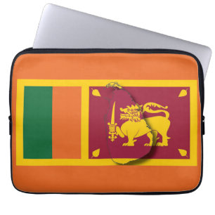 Housse Pour Ordinateur Portable SRI LANKA Drapeau Carte Ordinateur Patriotique ORA