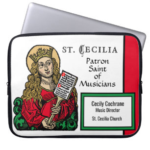Housse Pour Ordinateur Portable St. Cecilia avec Hymn Board (Nuremberg)