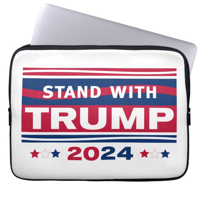 Housse Pour Ordinateur Portable Stand with Trump~2024~MAGA (Devant)