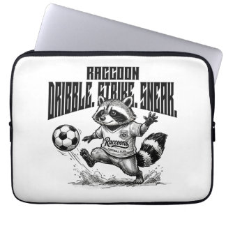 Housse Pour Ordinateur Portable "Star de football Raton Laveur - Dribble Strike Sn