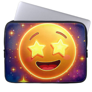 Housse Pour Ordinateur Portable Starry Eyed Emoji Joy