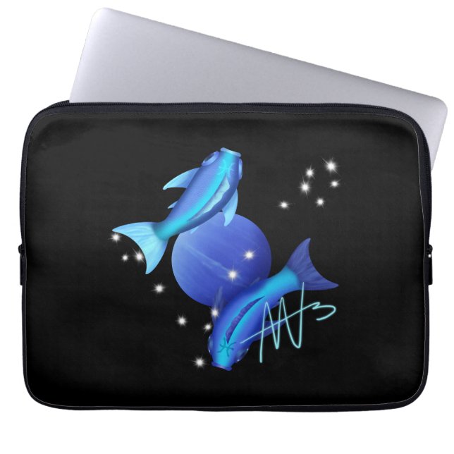 Housse Pour Ordinateur Portable Starry Pisces Neptune Zodiac (Devant)