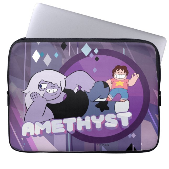 Housse Pour Ordinateur Portable Steven Universe | Graphique de caractères d'améthy (Devant)