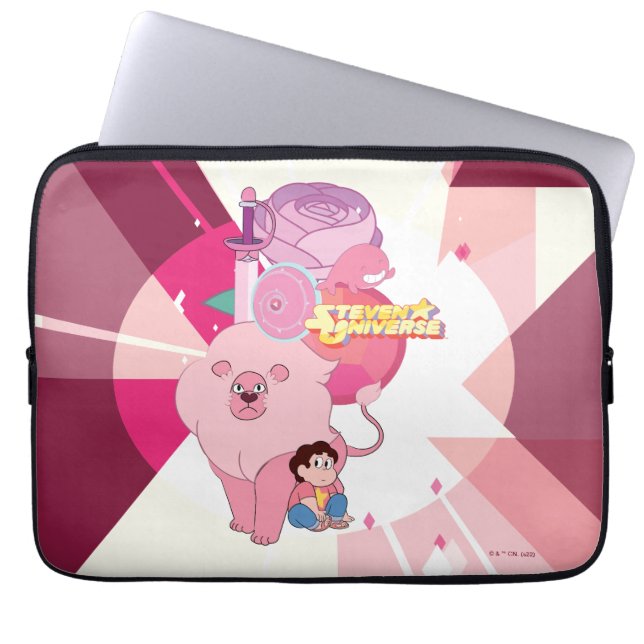 Housse Pour Ordinateur Portable Steven Universe | Héritage du quartz Rose (Devant)