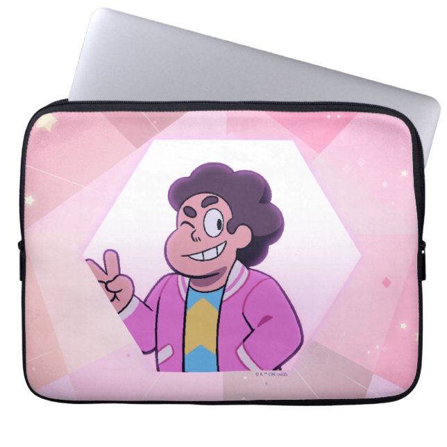 Housse Pour Ordinateur Portable Steven Universe | Portrait diamant rose (Devant)