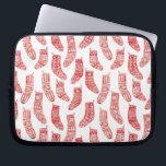 Housse Pour Ordinateur Portable Stockage de Noël nordique<br><div class="desc">Chaud hiver norvégien bas de Noël en rouge et blanc pour une ambiance chaleureuse scandinave hygge. Art original de Nic Squirrell.</div>