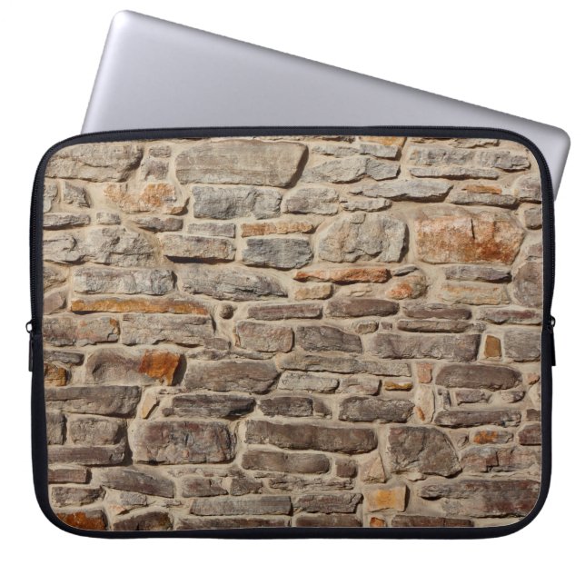 Housse Pour Ordinateur Portable Stone wall rustic texture  background (Devant)