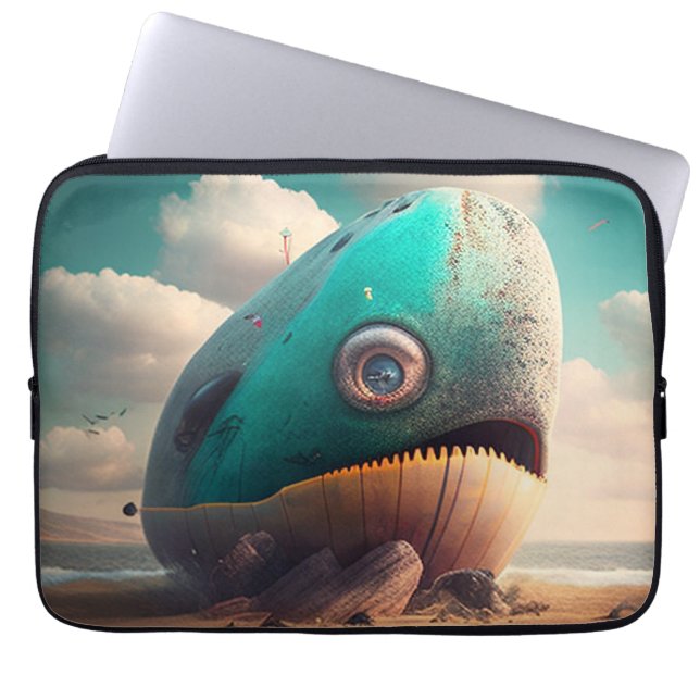 Housse Pour Ordinateur Portable Strange Whale (Devant)
