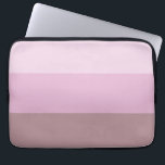 Housse Pour Ordinateur Portable Striped ombre<br><div class="desc">Trendy pink purple striped.</div>
