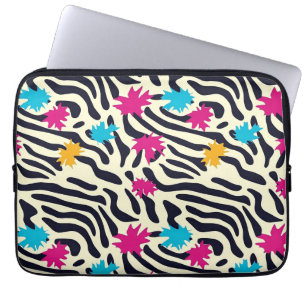 Housse Pour Ordinateur Portable Stripes zébrées Abstraites avec pellicule de peint