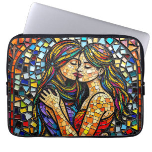 Housse Pour Ordinateur Portable Style Carrelage Mosaïque Art Art Romantique Embras