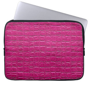 Housse Pour Ordinateur Portable Style maison chic en cuir rose pour ordinateur por
