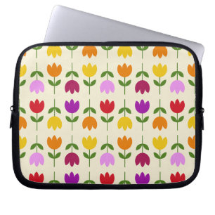Housse Pour Ordinateur Portable Style scandinave coloré sur Crm Flower Motif