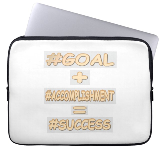 Housse Pour Ordinateur Portable "SUCCESS EQUATION" Mignonne conception. Commandez  (Devant)