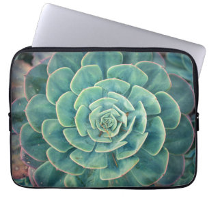 Housse Pour Ordinateur Portable Succulent en gros plan