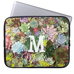Housse Pour Ordinateur Portable Succulents colorés