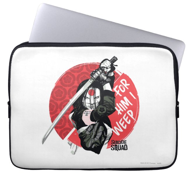Housse Pour Ordinateur Portable Suicide Squad | Katana "For Him I Weep" (Devant)