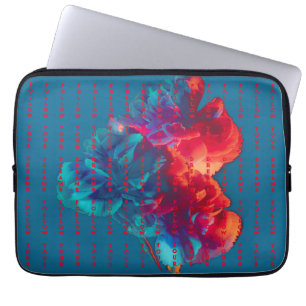 Housse Pour Ordinateur Portable Suivez Vos Citations De Rêves Fleurs Colorées