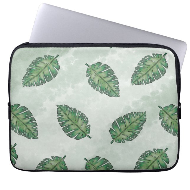Housse Pour Ordinateur Portable Summer With Green Leaf (Devant)