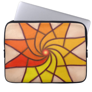 Housse Pour Ordinateur Portable Sunburst Spiral