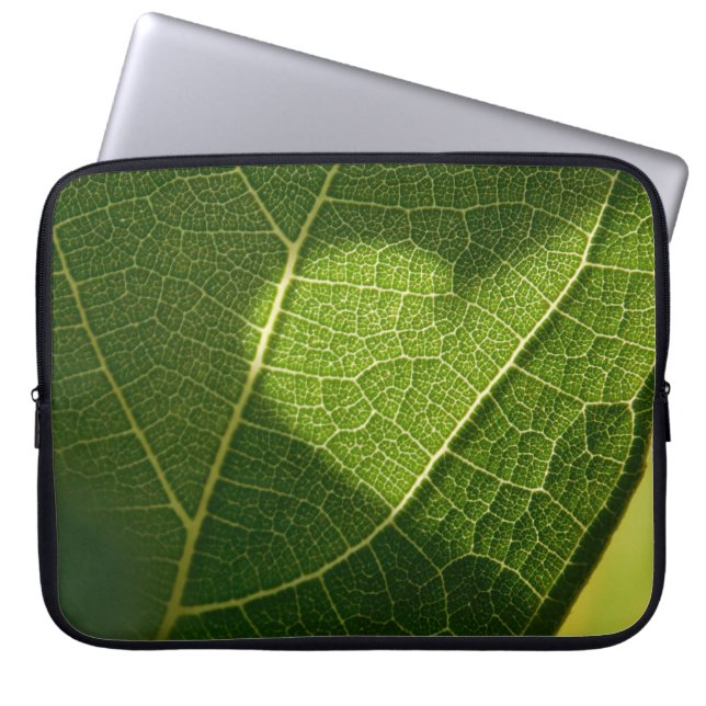 Housse Pour Ordinateur Portable Sunlight Heart Leaf Electronic Bag (Devant)