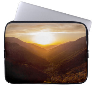 Housse Pour Ordinateur Portable Sunset Over Mountains