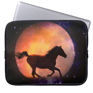 Housse Pour Ordinateur Portable Super Cool Cheval et Manche Ordinateur Portable Lu