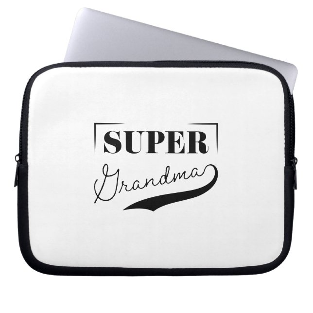 Housse Pour Ordinateur Portable Super grand-mère (Devant)