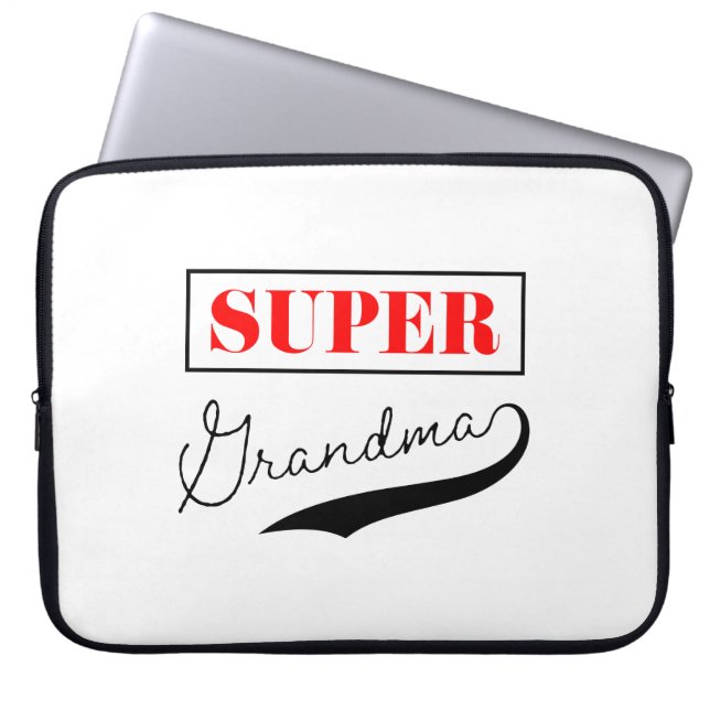 Housse Pour Ordinateur Portable Super grand-mère (Devant)