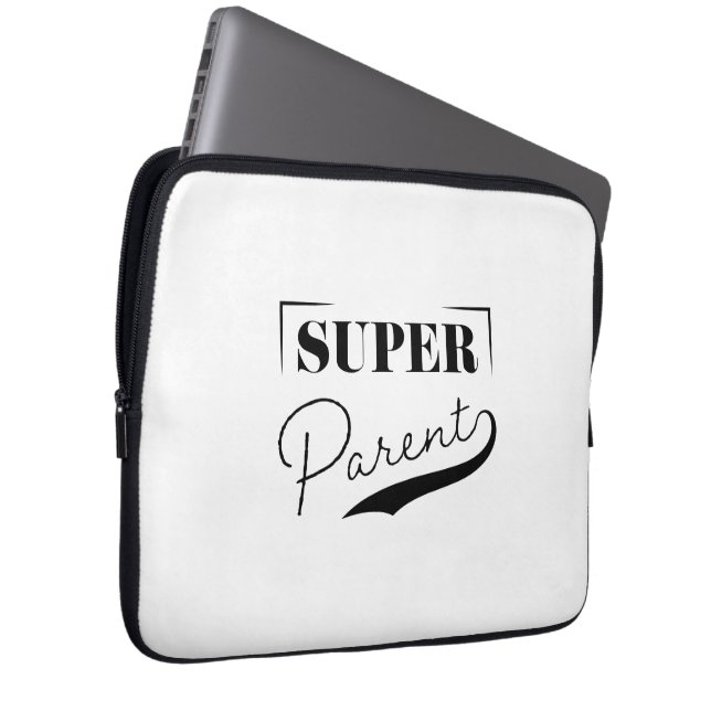 Housse Pour Ordinateur Portable Super parent (Devant droit)