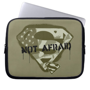 Housse Pour Ordinateur Portable Superman S-Shield Not Afraid - US Camo Logo