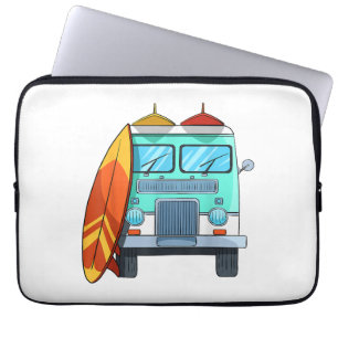 Housse Pour Ordinateur Portable Surf Van Surfboard Palm Trees Surfboard Surfboard 