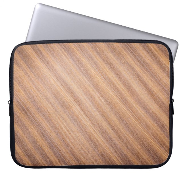 Housse Pour Ordinateur Portable surface Brown en bois (Devant)