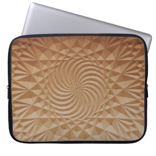 Housse Pour Ordinateur Portable Surface brune emboussée